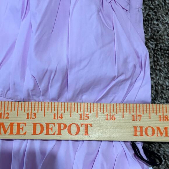 ASTR The Label Lorrie Midi Dress Small Lilac Midi Ruched Romantic Feminine NWT - Picture 5 of 10